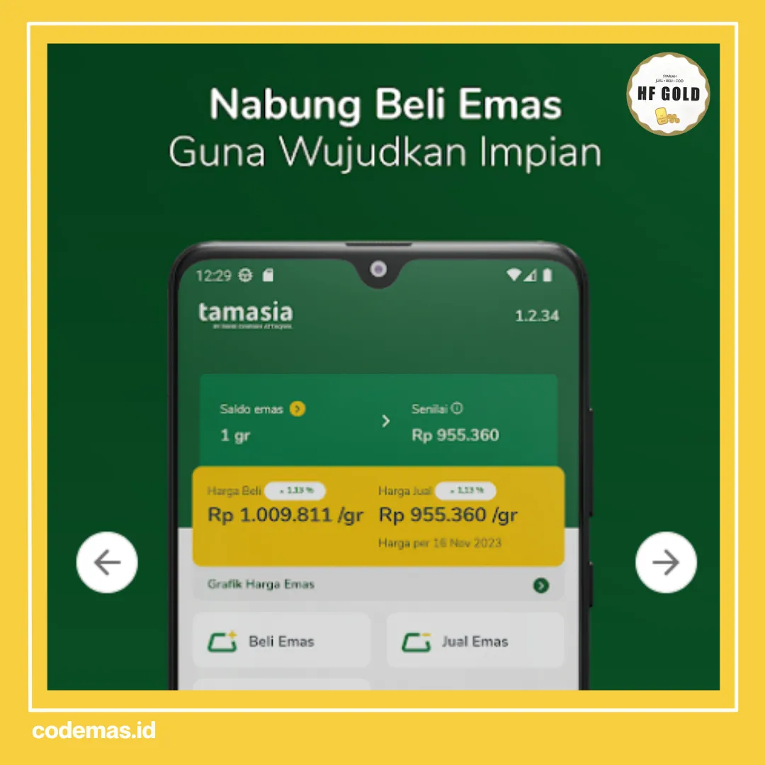 nabung emas dimana